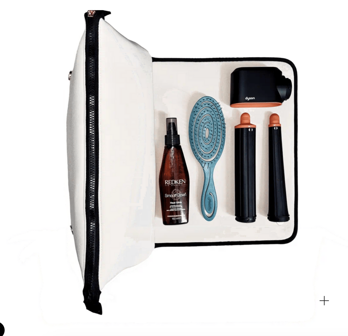 HAIR TOOLS TRAVEL CASE W HEAT-RESISTANT MAT, CREAM