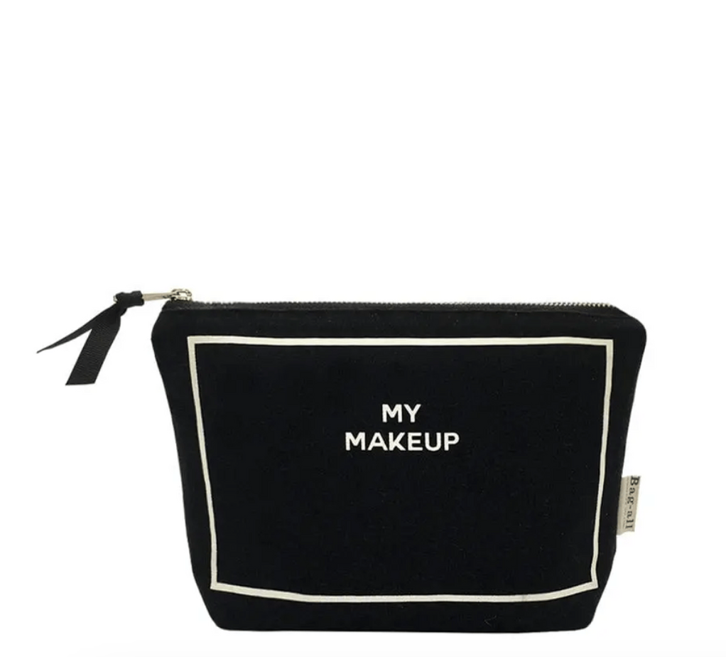 MY MAKEUP POUCH, COATED LINING, BLACK
