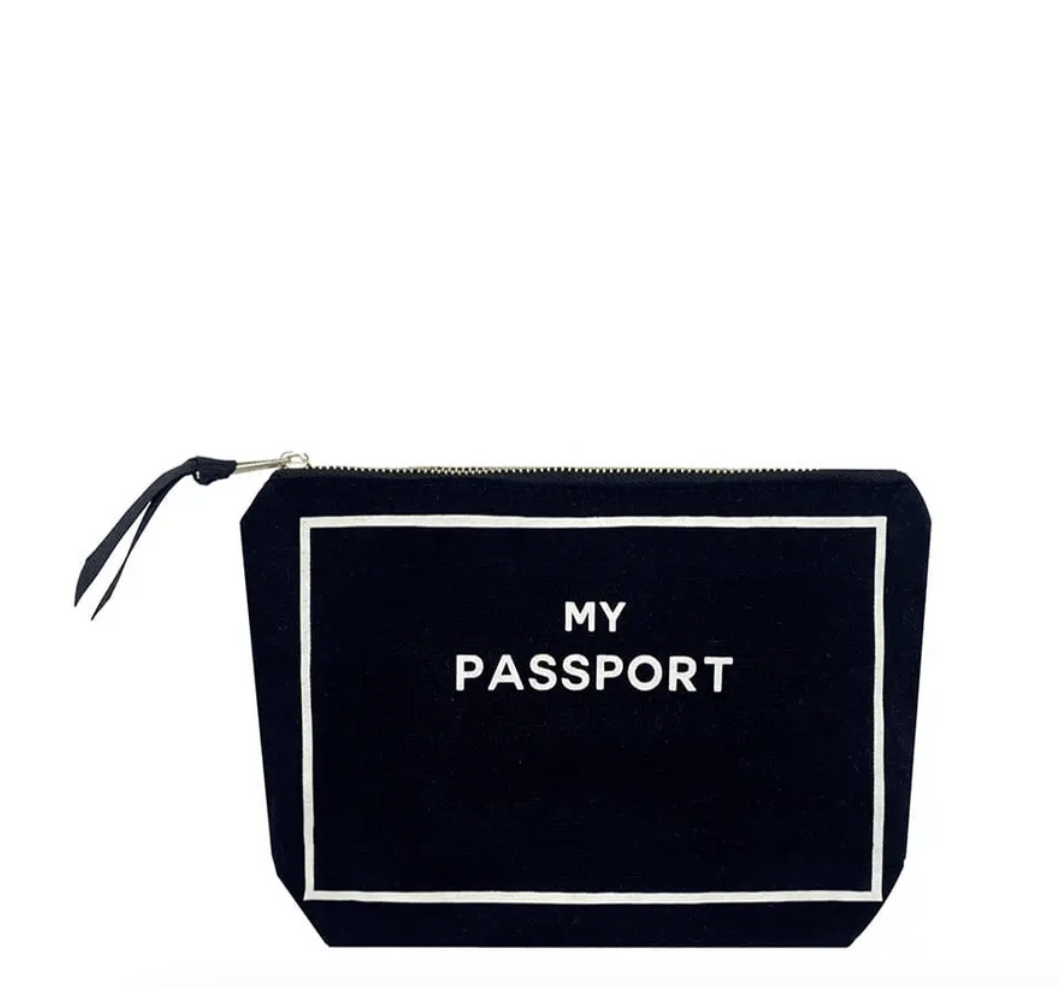 PASSPORT POUCH, BLACK