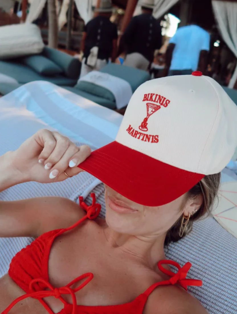 Bikinis & Martinis Vintage Trucker Hat