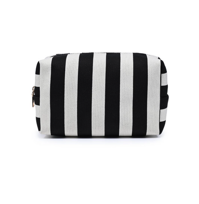 Essential Stripe Cosmetic & Travel Organizer Pouch