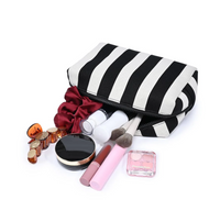 Essential Stripe Cosmetic & Travel Organizer Pouch