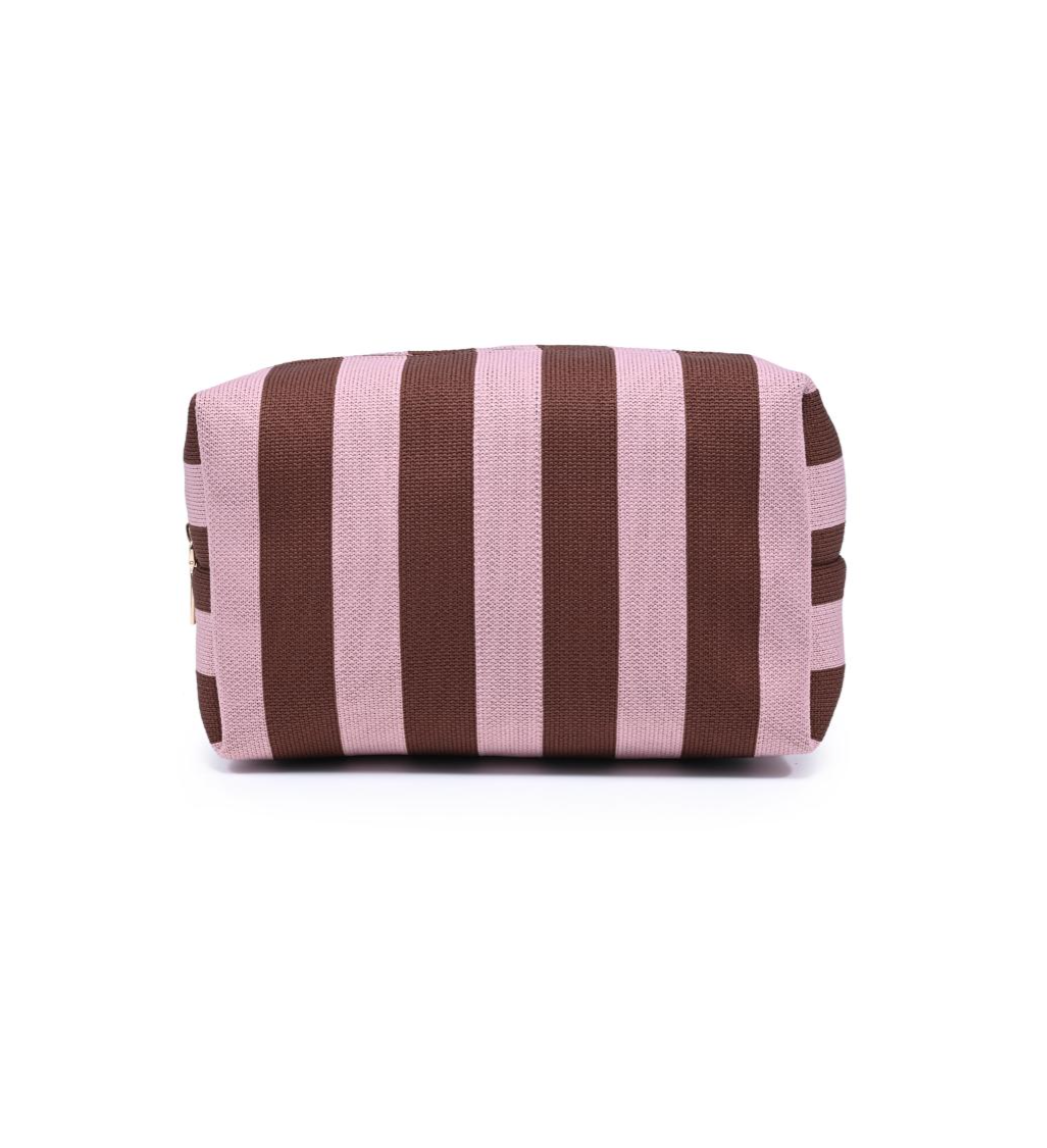 Essential Stripe Cosmetic & Travel Organizer Pouch