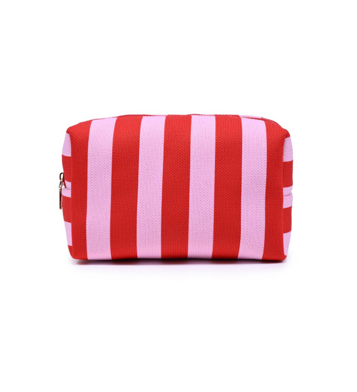 Essential Stripe Cosmetic & Travel Organizer Pouch