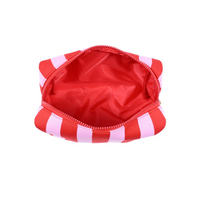 Essential Stripe Cosmetic & Travel Organizer Pouch