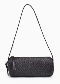 Mila Straw Cylinder Shoulder Bag