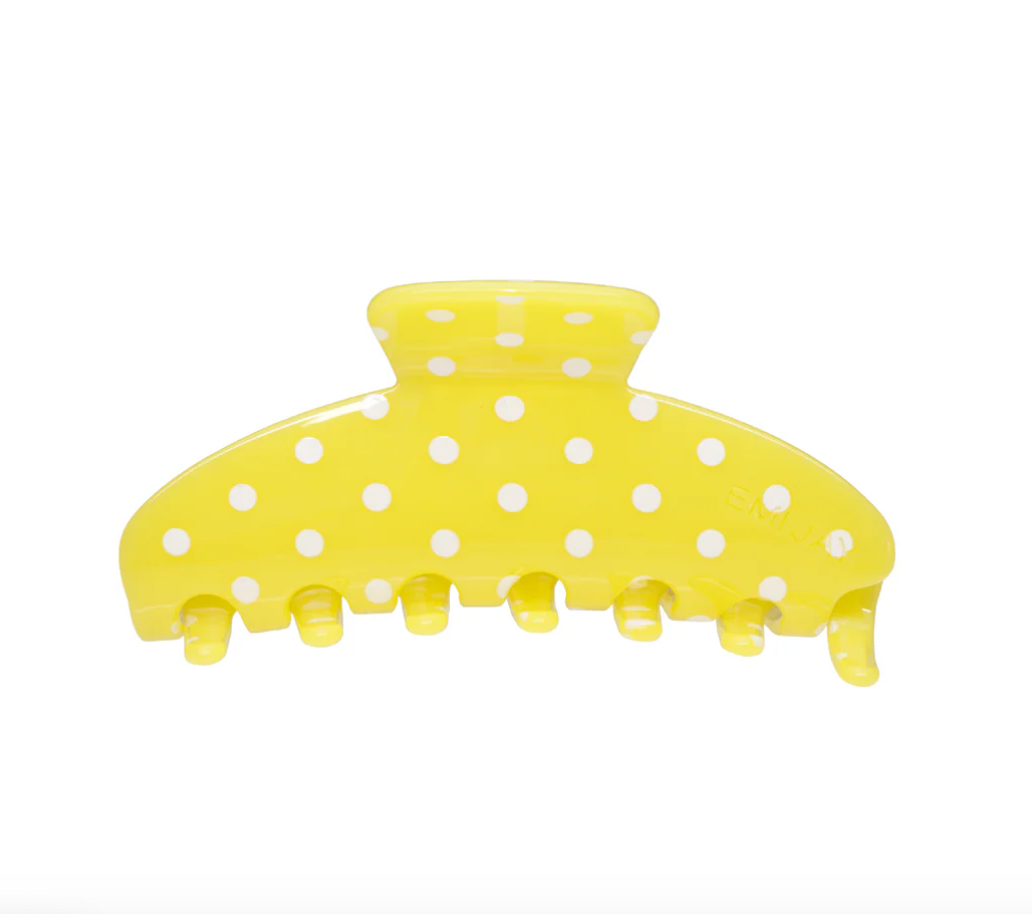Big Effing Clip in Citrus Polka Dot