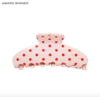 Big Effing Clip in Blush Polka Dot