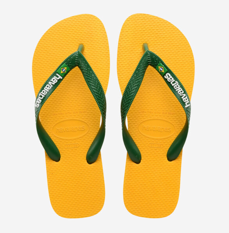 Pop Yellow Brazil Logo Havaianas