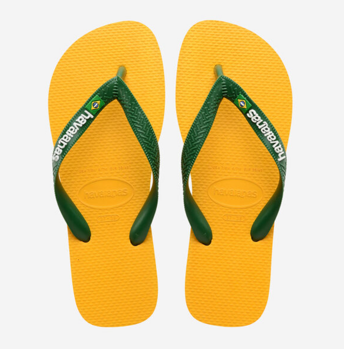 Pop Yellow Brazil Logo Havaianas