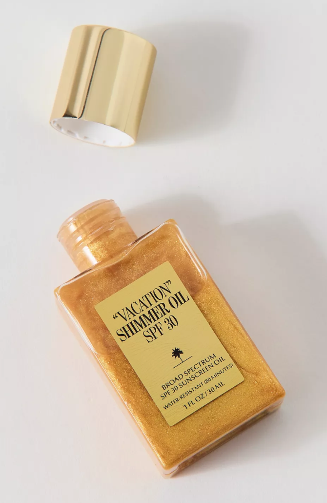 Vacation Shimmer Oil SPF 30 Mini Sunscreen Body Oi