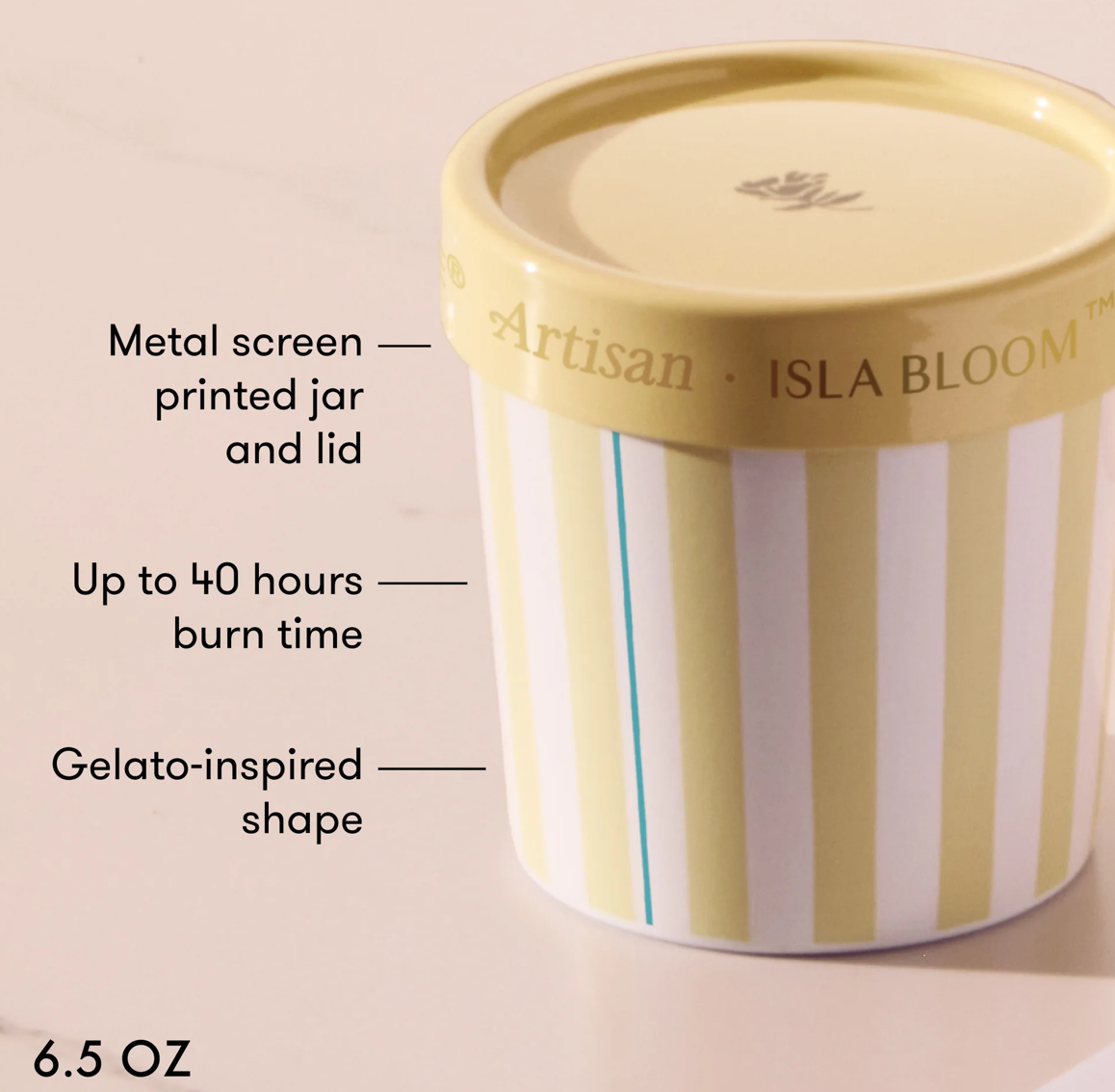 Isla Bloom Caffè Capri Gelato Cup Candle 6.5oz