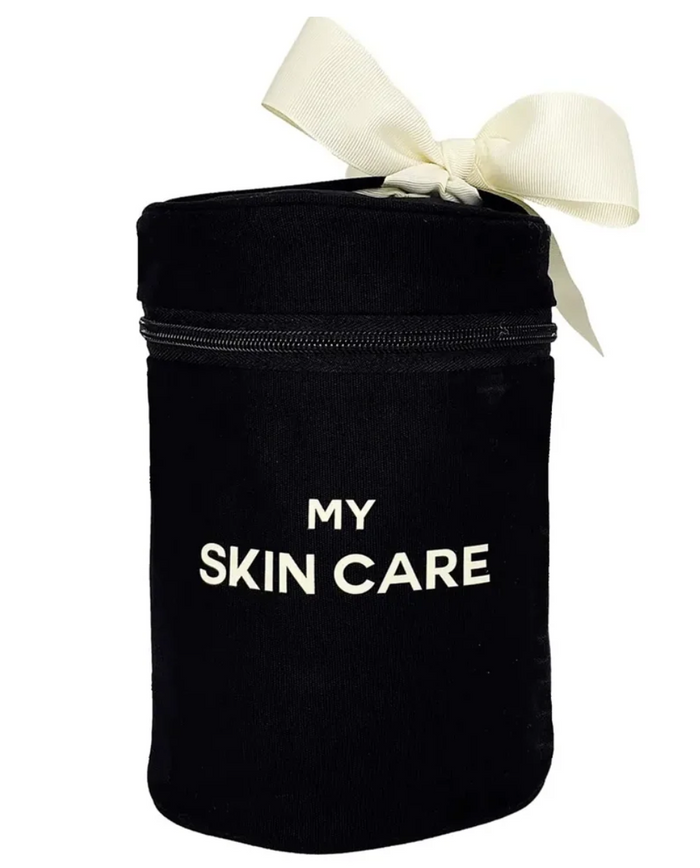 ROUND SKIN CARE CASE WITH HANDLE