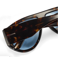 THE AMELIA - DARK HAVANA TORT-LIGHT-BLUE