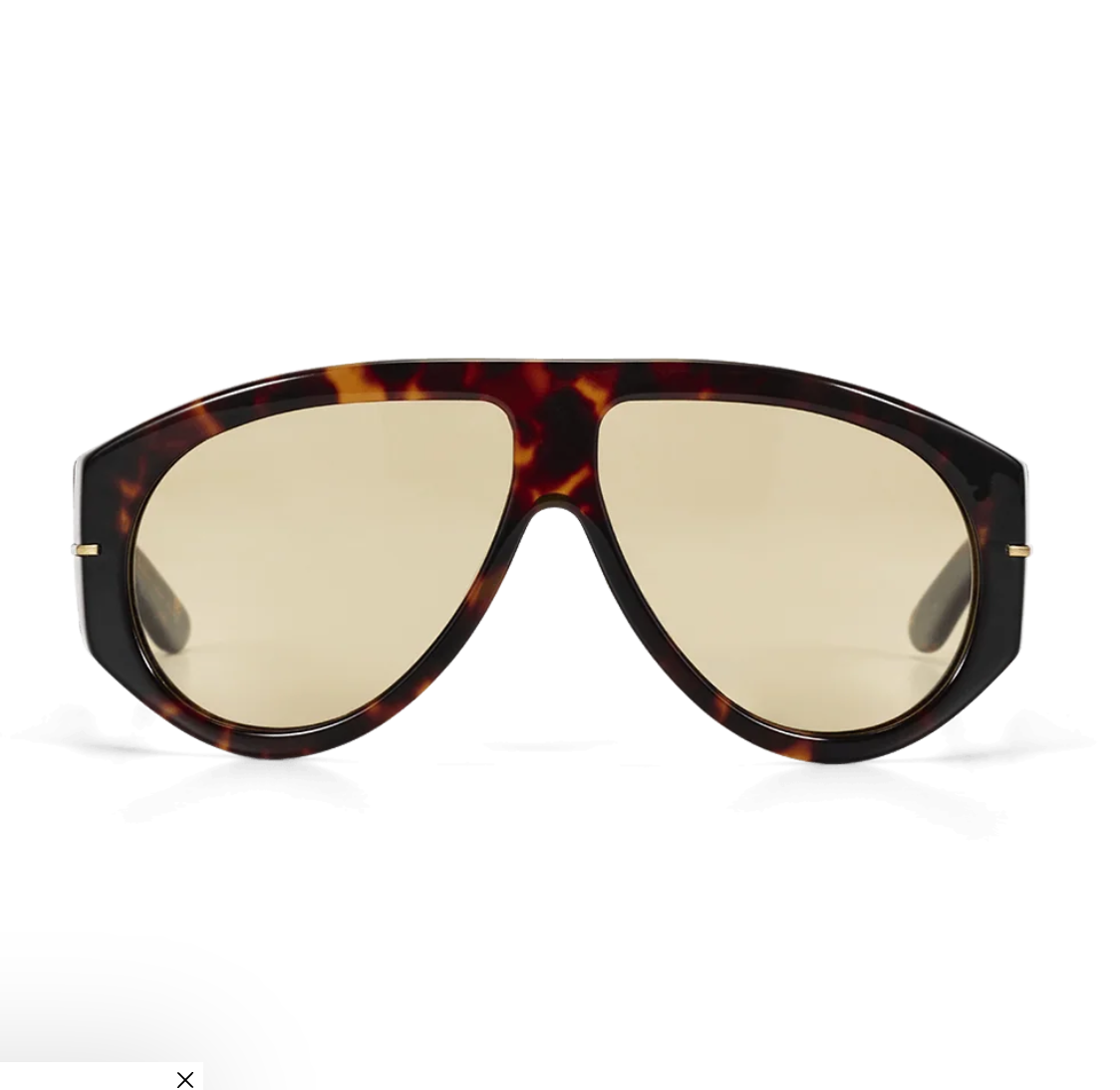 THE AMELIA - DARK HAVANA TORT-DARK YELLOW