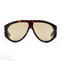 THE AMELIA - DARK HAVANA TORT-DARK YELLOW