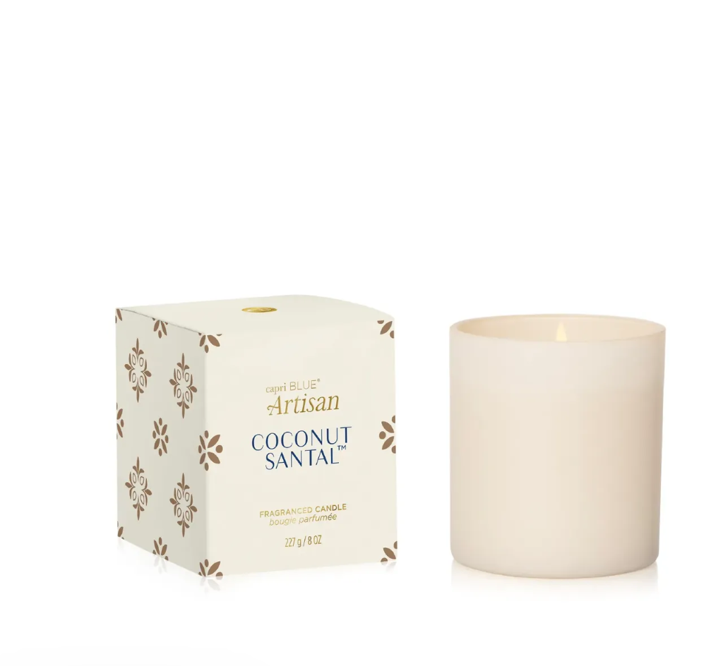 Coconut Santal Terrazza Velluto Boxed Tumbler Candle 8oz