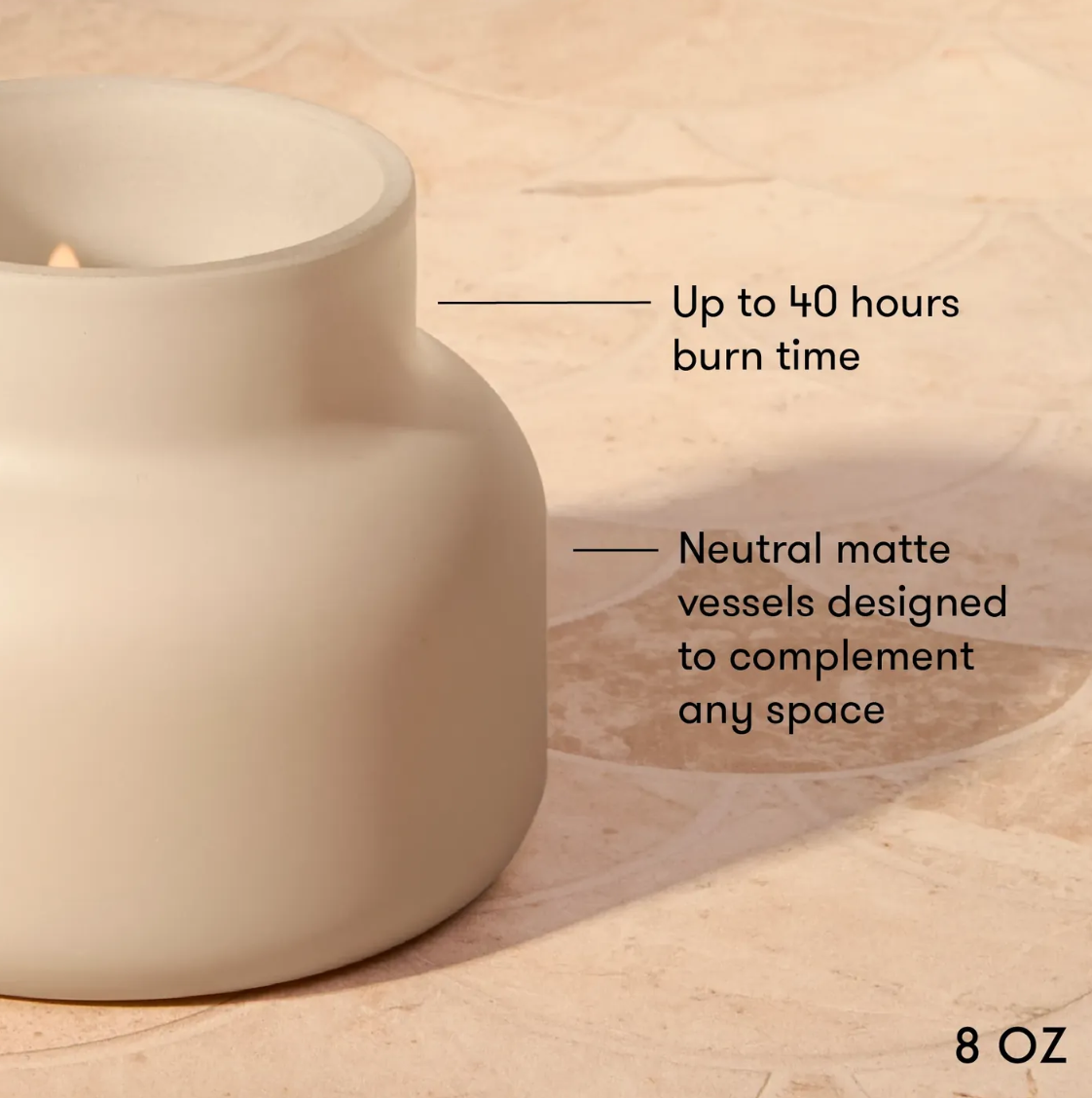 Coconut Santal Terrazza Velluto Petite Candle 8oz