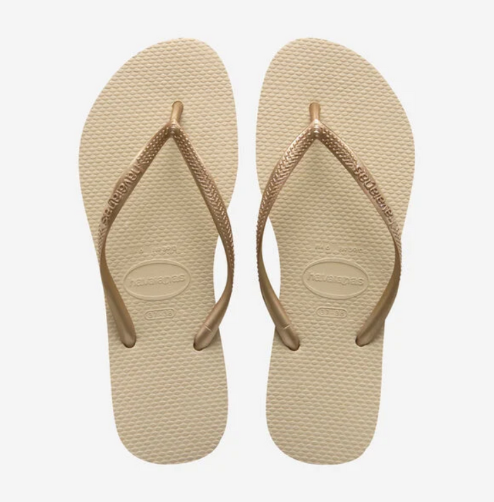 Sand Grey Light Golden Slim HAVAIANAS