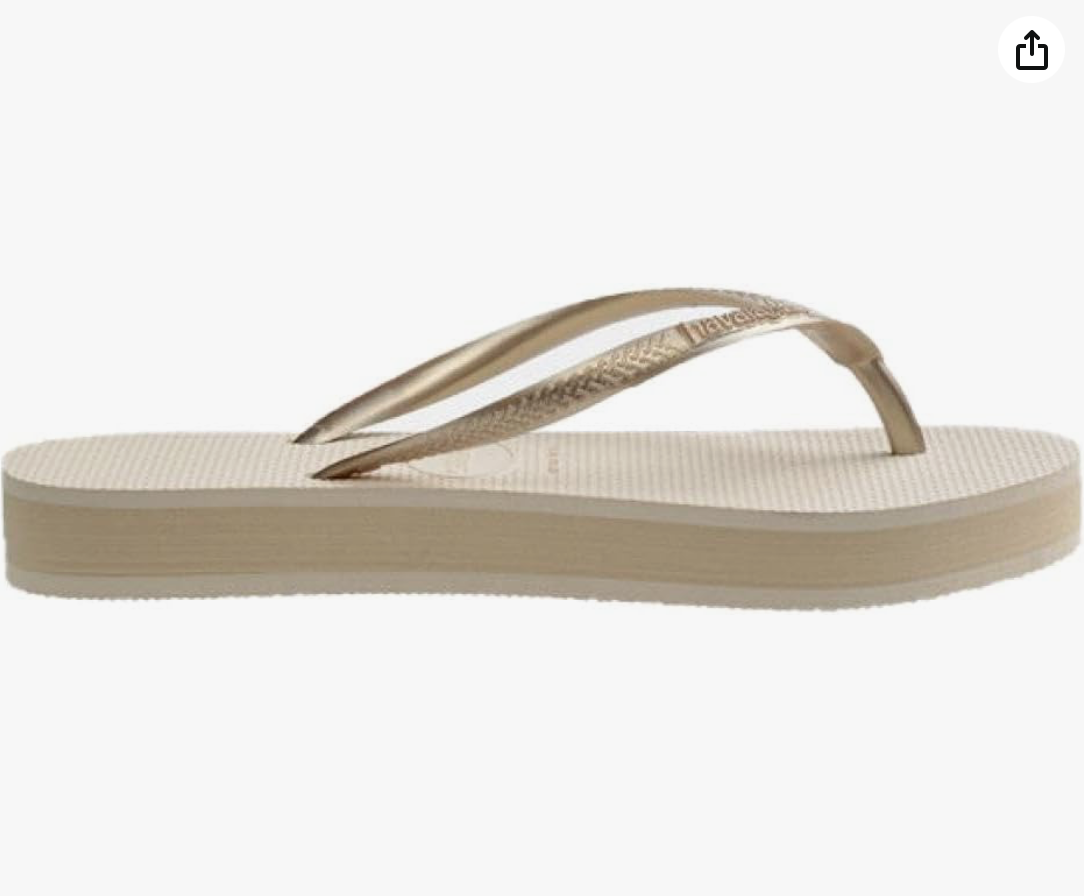 Beige Slim Flatform HAVAIANAS