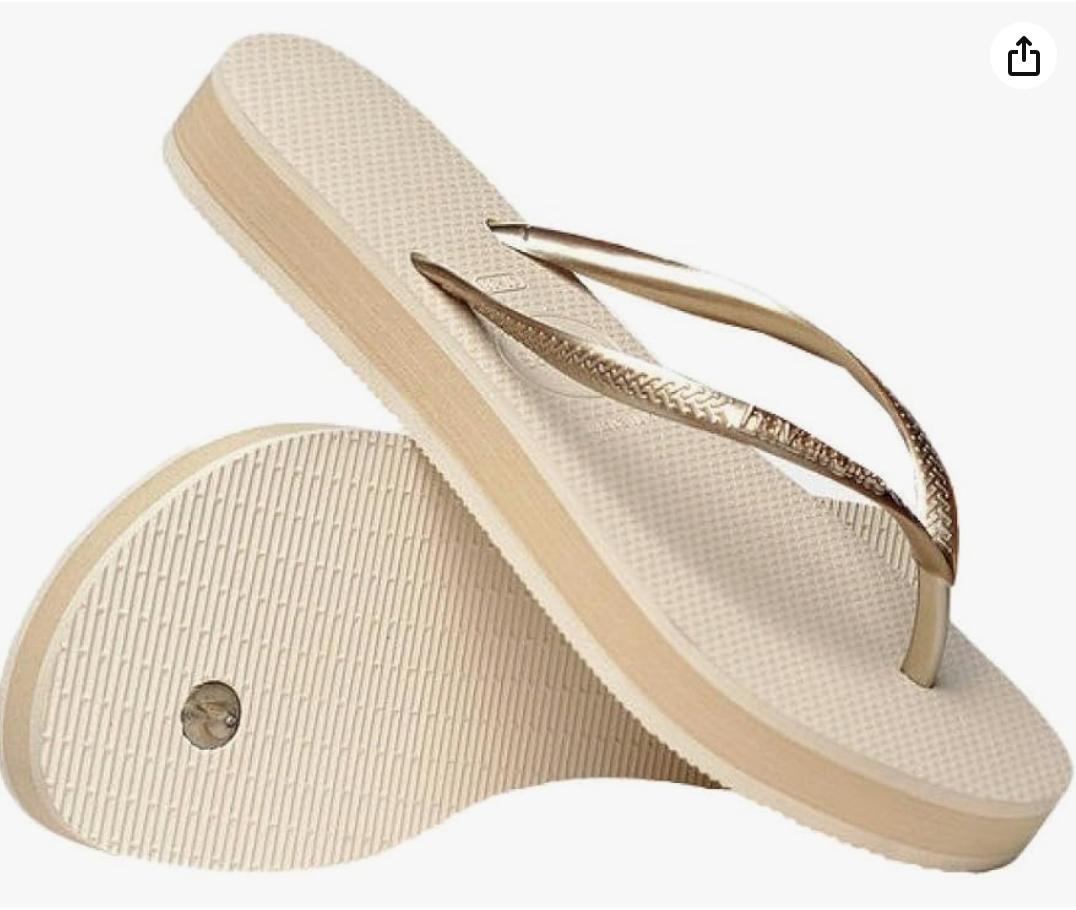 Beige Slim Flatform HAVAIANAS