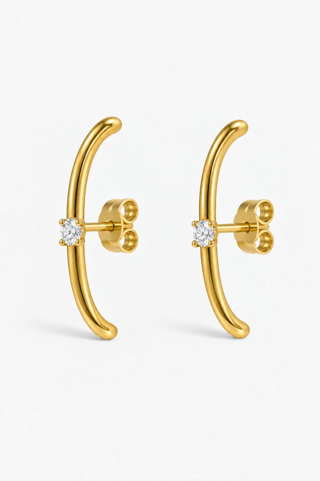 SUSPENDER EARRINGS – SOLITAIRE