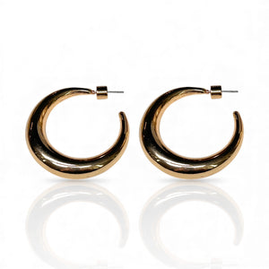 Moon Gold Hoop