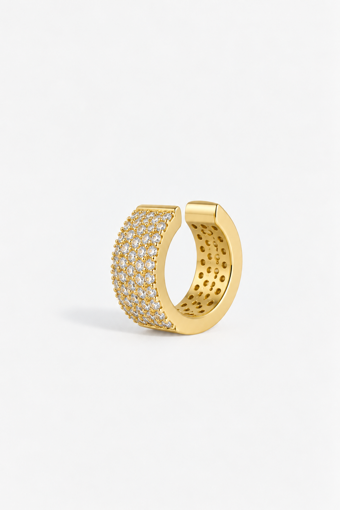 WIDE PAVÉ EAR CUFF