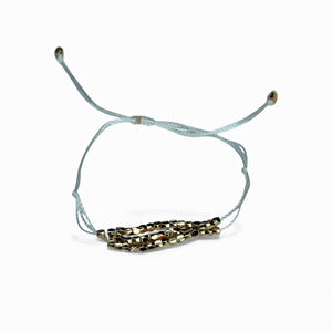 Gold Beaded String Bracelet