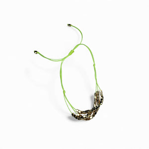 Gold Beaded String Bracelet