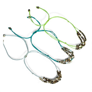 Gold Beaded String Bracelet