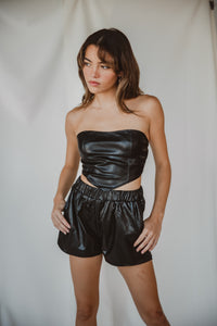 Pu Pleather Shorts