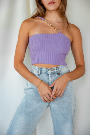 Purple Chain Tank Top