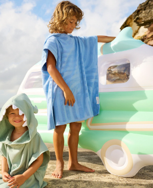 Terry Beach Hooded Towel 6-9