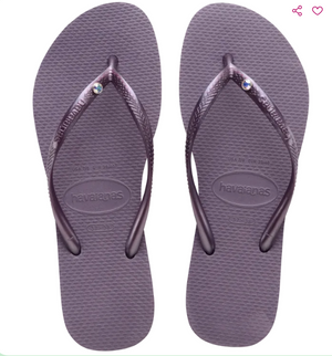 Slim Crystal SW II Flip Flops