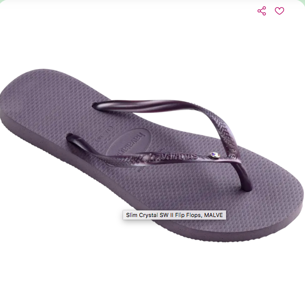 Slim Crystal SW II Flip Flops