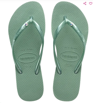 Slim Crystal SW II Flip Flops